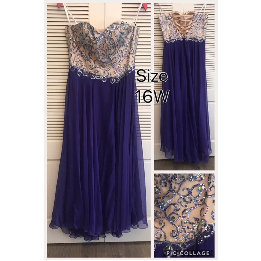 Mac Duggal Purple Evening Gown